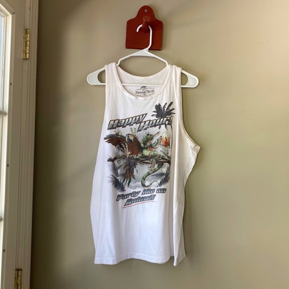 Newport Beach Happy Hour Party Like An Animal Graphic Tank Men's L - Picture 1 of 7